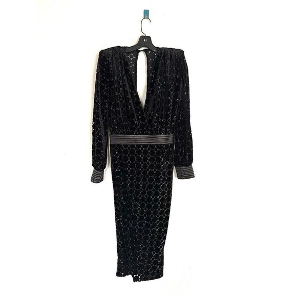 Zhivago Level Midi Dress in Black US6 - Picture 8 of 11